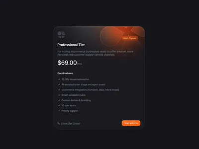 Pricing Modal Dark clean dark dark mode design finance interface minimal modal overlay popup pricing product saas theme ui ui design ux ux design web