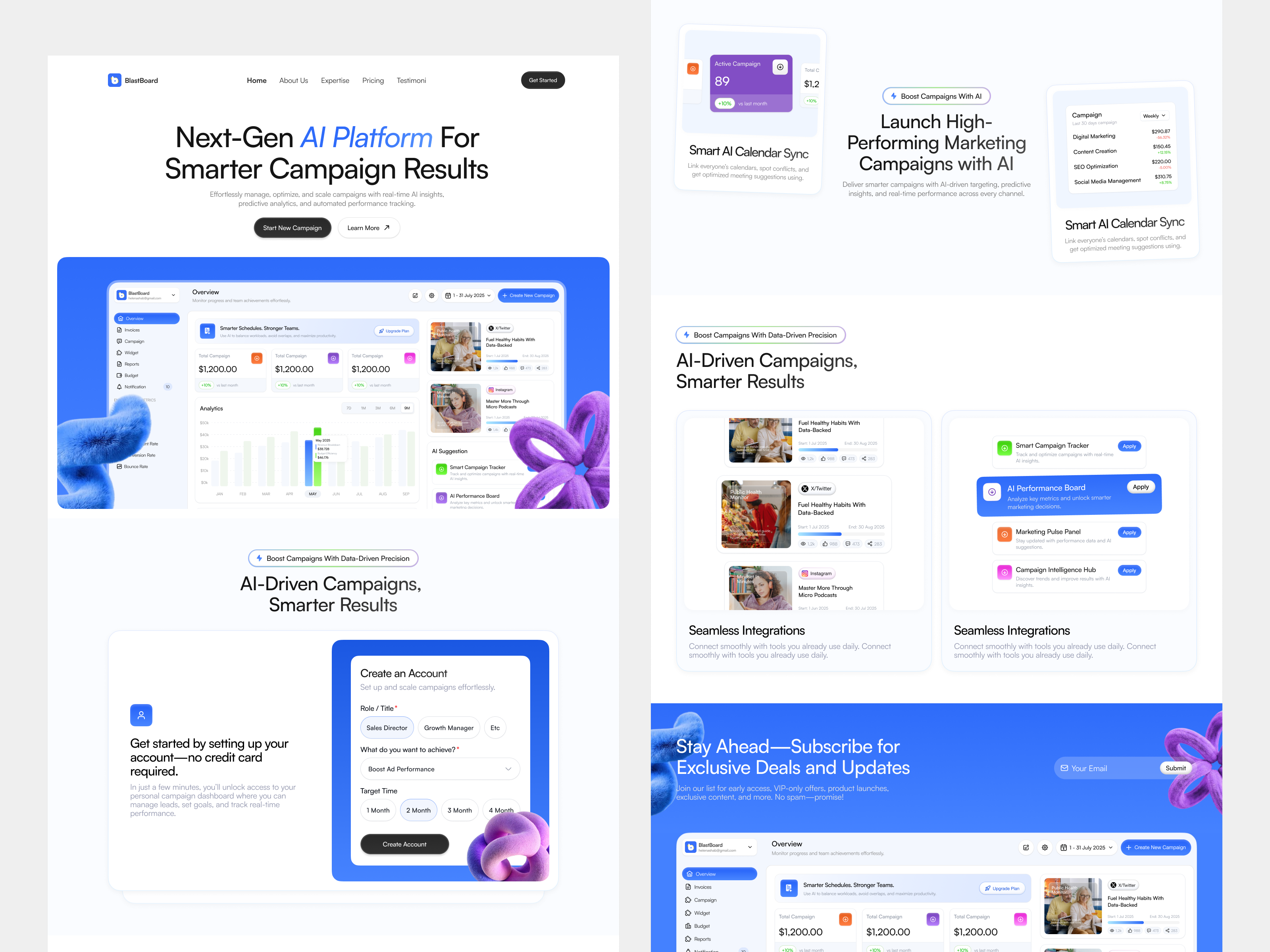 Marketing AI Saas Website ai ai powered marketing design landing page marketing marketing ai marketing ai website marketing landing page marketing website redesign saas saas website uiux web web design website