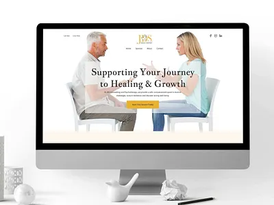 Counselling website design design figma landing page ui ui ux web design wordpress