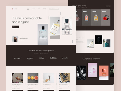 Parfume Website Design Landing Page | Exploration clean dashboard design exploration fashion fragrant landing page parfume popular style ui ux website woman