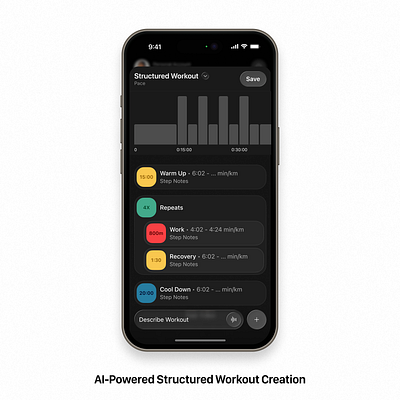 AI-Powered Structured Workout Creator ai graphic design mobile design ui uiux design ux workout