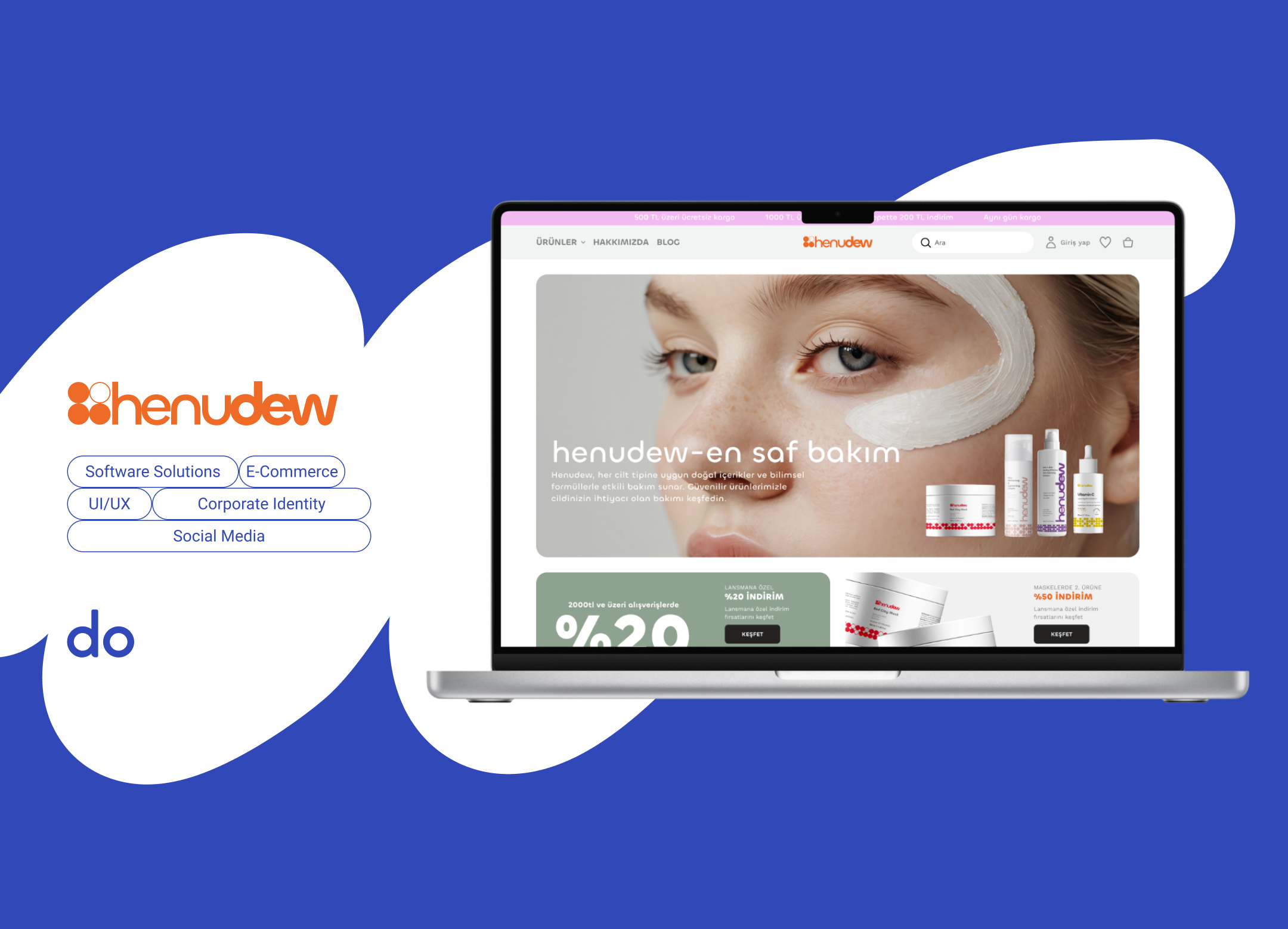 Henudew branding graphic design logo motion graphics ui