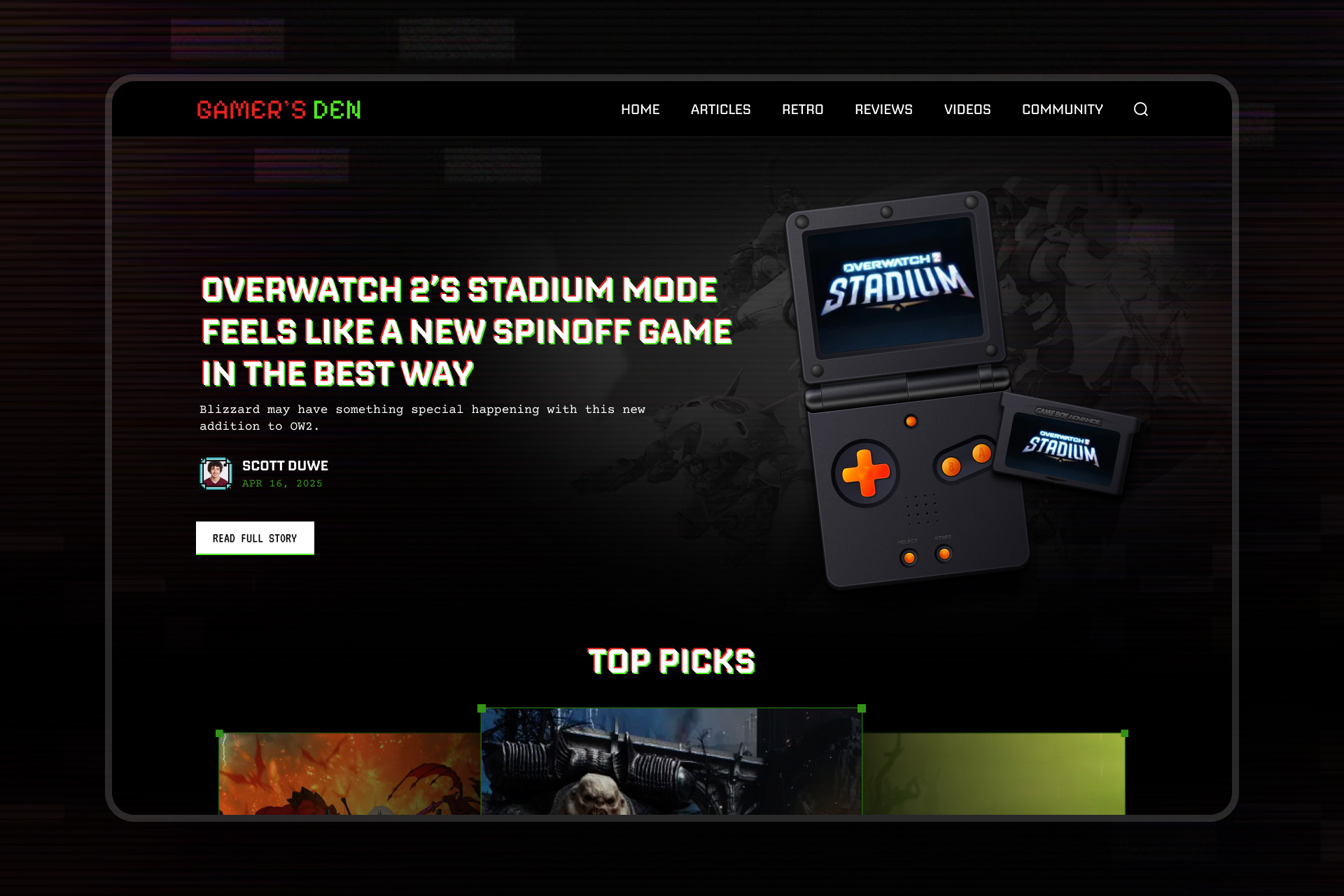 Elevating Gaming Content: A Modern Hub for Gamers branding dashboard design design gaming website design graphic design illustration landing page modern ui ui ui design ux ux design web design website design