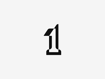 Number 1 - Logo Design Exploration 1 1 logo brand brand identity branding design graphic design icons identity lettermark logo logo design logo mark minimalist minimalist logo modern logo monogram number number 1 visual identity