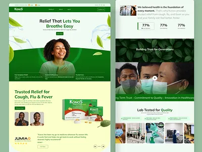 Konos Medicine Website app design ui ux website