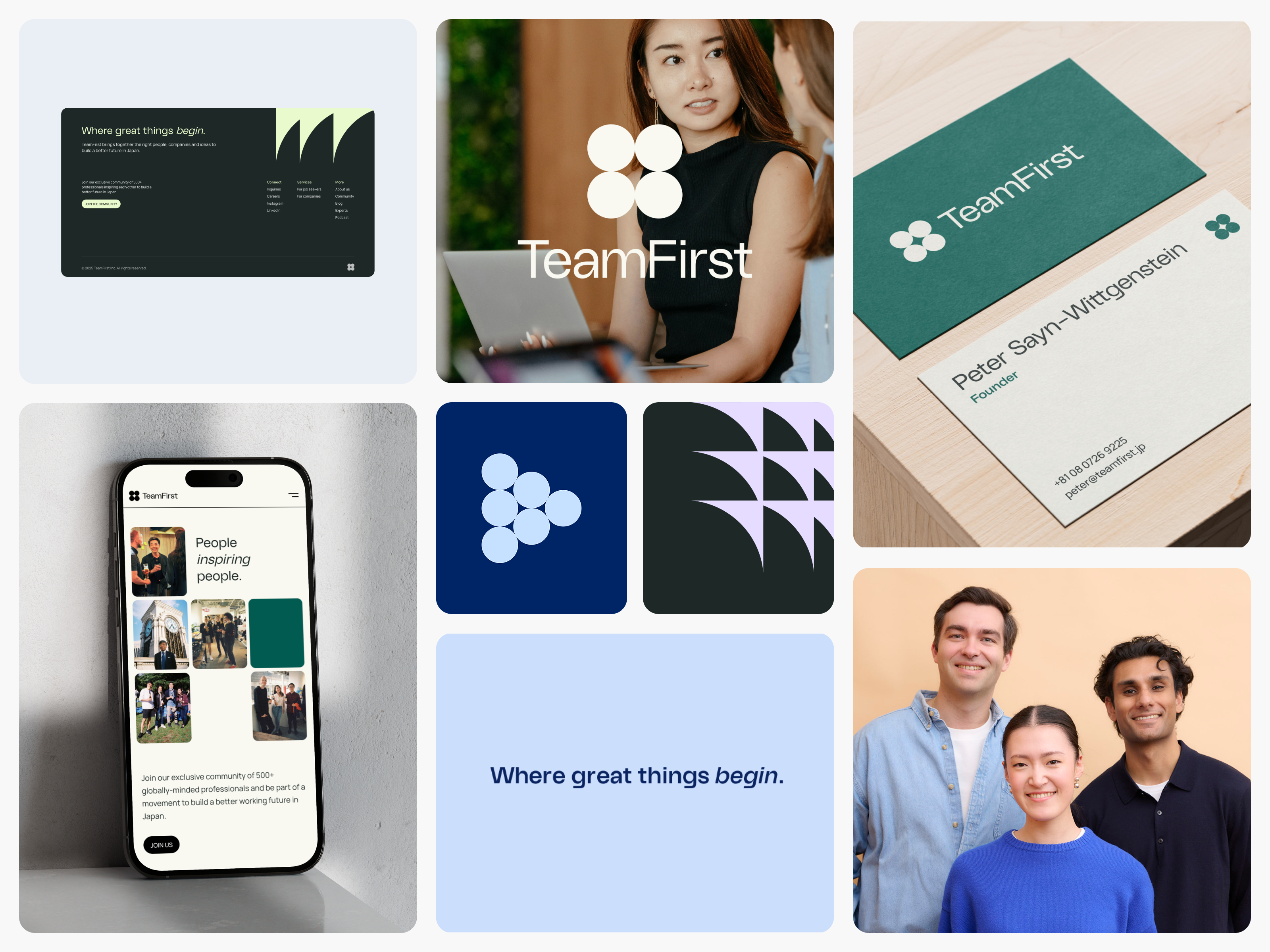 TeamFirst - Branding for a recruitment startup