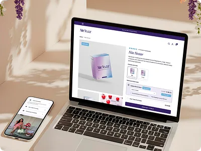Nite Nectar Product Page Redesign — High-Converting Ecommerce UX conversion desegn cro report ecommerce ecommerce redesign health wellness high converting landing landing page nutrition online store redesign shopify supplements ui uiux ux web design website website redesign