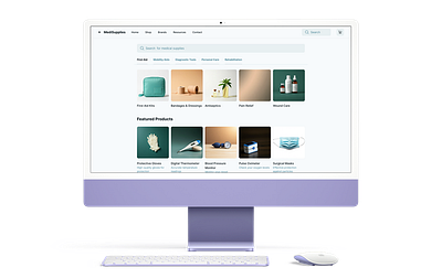 Medical E-commerce Platform b2bdesign design ecommercedesign healthcareux medicalmarketplace typography ui ux