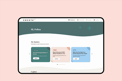 UI & Branding ✦ Sweetn branding business illustrations dating design education graphic design mindfulness psychology ui uxui uxui design web design wellness