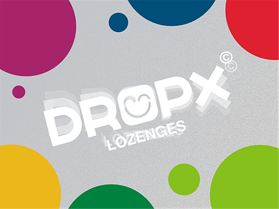 DROPX LOZENGES brand packaging branding logo design