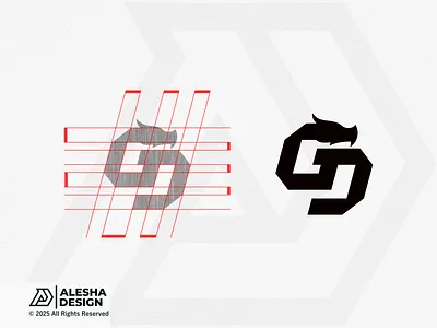 Great Dragon (GD) Logo Design for Sale animal awesome design dragon dragon head emblem gaming gd gd logo icon initial initials inspirations logo mark modern sport symbol tech vector