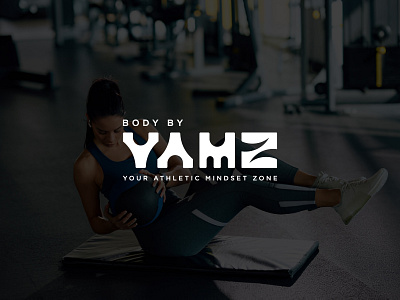 Body by YAMZ – Women’s Athleisure Logo Design fitness fashion logo