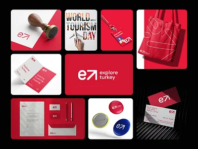 Explore Turkey Travel Branding brand guidelines brand identity brand system branding corporate identity creative direction cultural identity destination branding explore turkey graphic design hospitality branding logo design logo mark minimalist logo modern branding stationery design tourism logo travel agency branding travel branding visual identity