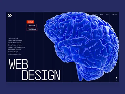 Biotech Designer + Developer | Samuel Oktavianus | 2023 Services 3d animation biology biotech blue brain cell chromosome dark dna drug freelance health healthcare medical medicine neuro pharma science webflow