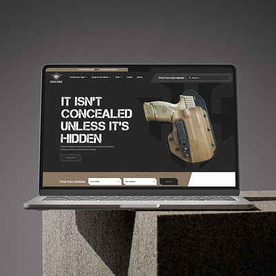 Hiddenhy Bridholsters Website armoury branding bridholsters business company cover design digital gun gunwebsite hiddenhy landing logo modern odoo page ui ux design webflow