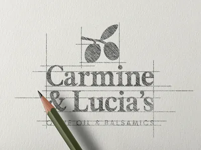Rebranding for Olive Oil Brand Carmine & Lucia's brand identity brand strategy branding corporate identity design graphic design illustration logo olive oil branidng olive oil logo
