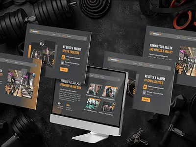 Gym Website Design clean ui fitness app fitness branding fitness website gym app design gym dashboard gym website health fitness landing page minimal design modern ui personal trainer responsive design sports website ui design ux design web design web ui kit website concept workout website