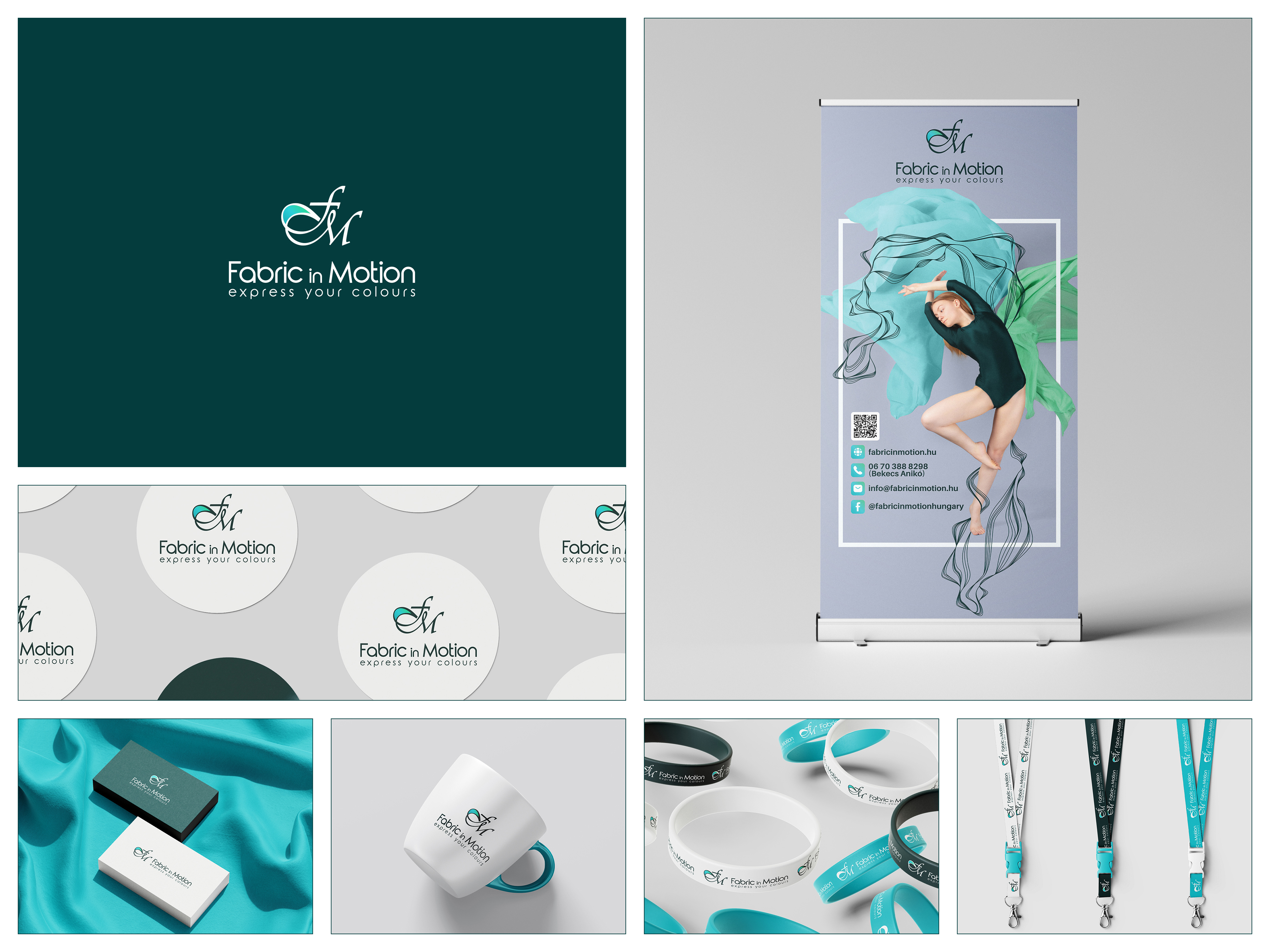 Fabric in motion - logo design | branding brand brand design brand identity brand identity design branding cover design creative photography dance photography design fabric photography graphic graphic design logo logo design modern promotional items roll up design visual visual identity visual identity design
