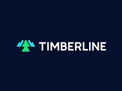 Timberline branding logo logo design logo designer mark modern mountain nature peak ridge symbol t t logo trail tree
