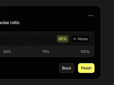 noise ratio + timeline components