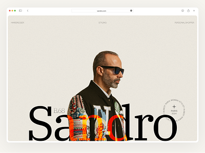 Stylist Landing Page creative design fashion hairdresser hero landing page luxury minimalist mode people personal brand product design star stylist trend typography ui ux website