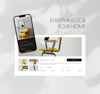 Web site for a furniture store app application design furniture store ui web website магазин меблів онлайн магазин меблів