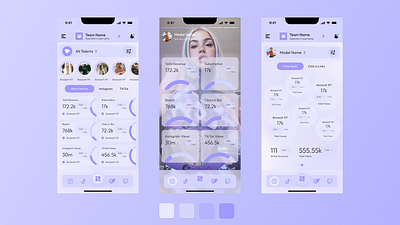 Talent's Agency Mobile Dashboard mobile ui