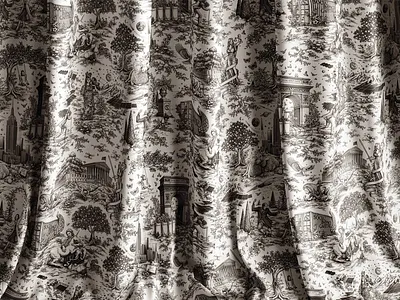 Social Impact Capital - Toile de Jouy illustration branding corporate custom design engraving etching graphic design hand drawn illustration label design logo packaging print science textile toile de jouy