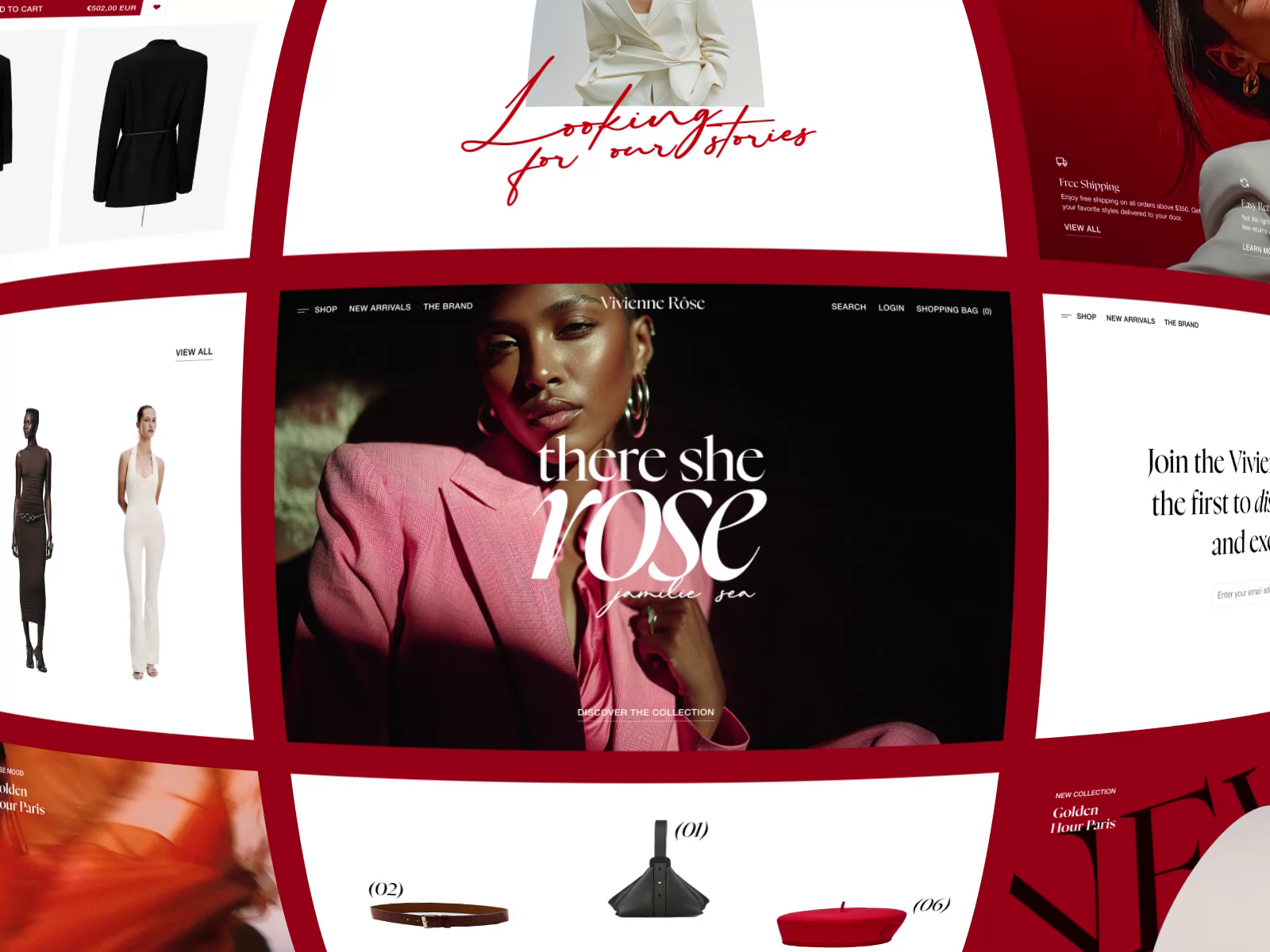 Example of Vivienne Rôse – Ecommerce Website Design
