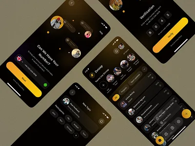 Modern Workplace Messenger - App ai dating mobile app audio call feature chat app navigation chat user experience contact management tool message scheduling messaging app ui mobile app design real time messaging responsive chat app video call app ui voice call feature ux workflow dashboard workplace app design