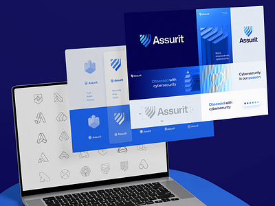 Assurit Logo Design Process Reel ai antivirus blockchain branding cloud coding crypto cyber cybersecurity deploy gradient hacker hosting icon identity lepisov logo security shield web3