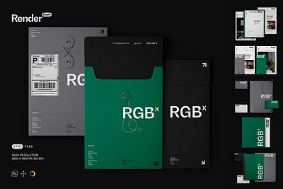 Brand Identity Mockup Set brand brand identity mockup set branding business card corporate identity envelope identity letterhead mock up modern photo photorealistic ralism visual identity