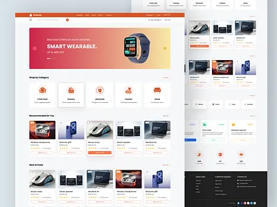 Ecommerce Landing Page e commerce e commerce home page e commerce landing page e commerce landing page design e commerce website e commerce website design figma figma templete home page home page design interaction design landing page landing page ui minimal design online store responsive design shop landing page shopping experience ui design web design
