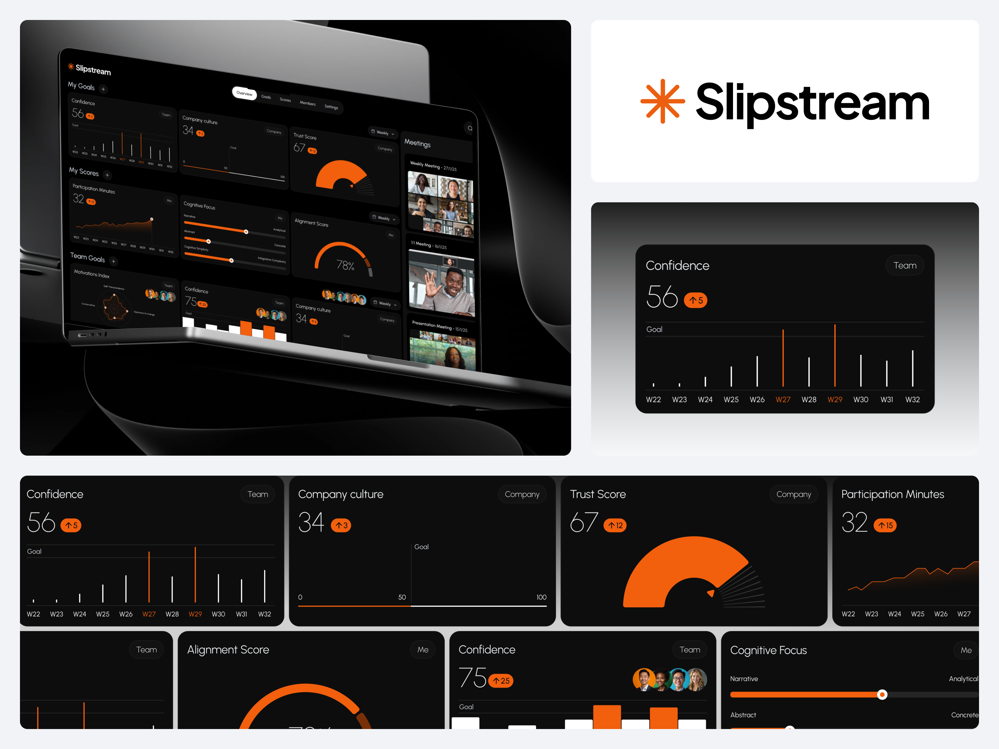 Slipstream branding data analyst figma logo motion graphics ui ux