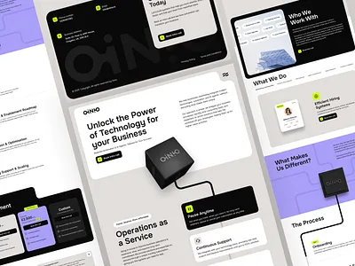 Oinio Landing page design 3d creative landing ldesign modern spline website