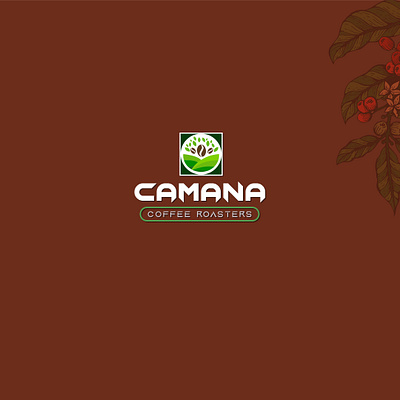 Camana Coffee Roasters Logo Design branding design graphic design illustration logo typography vector