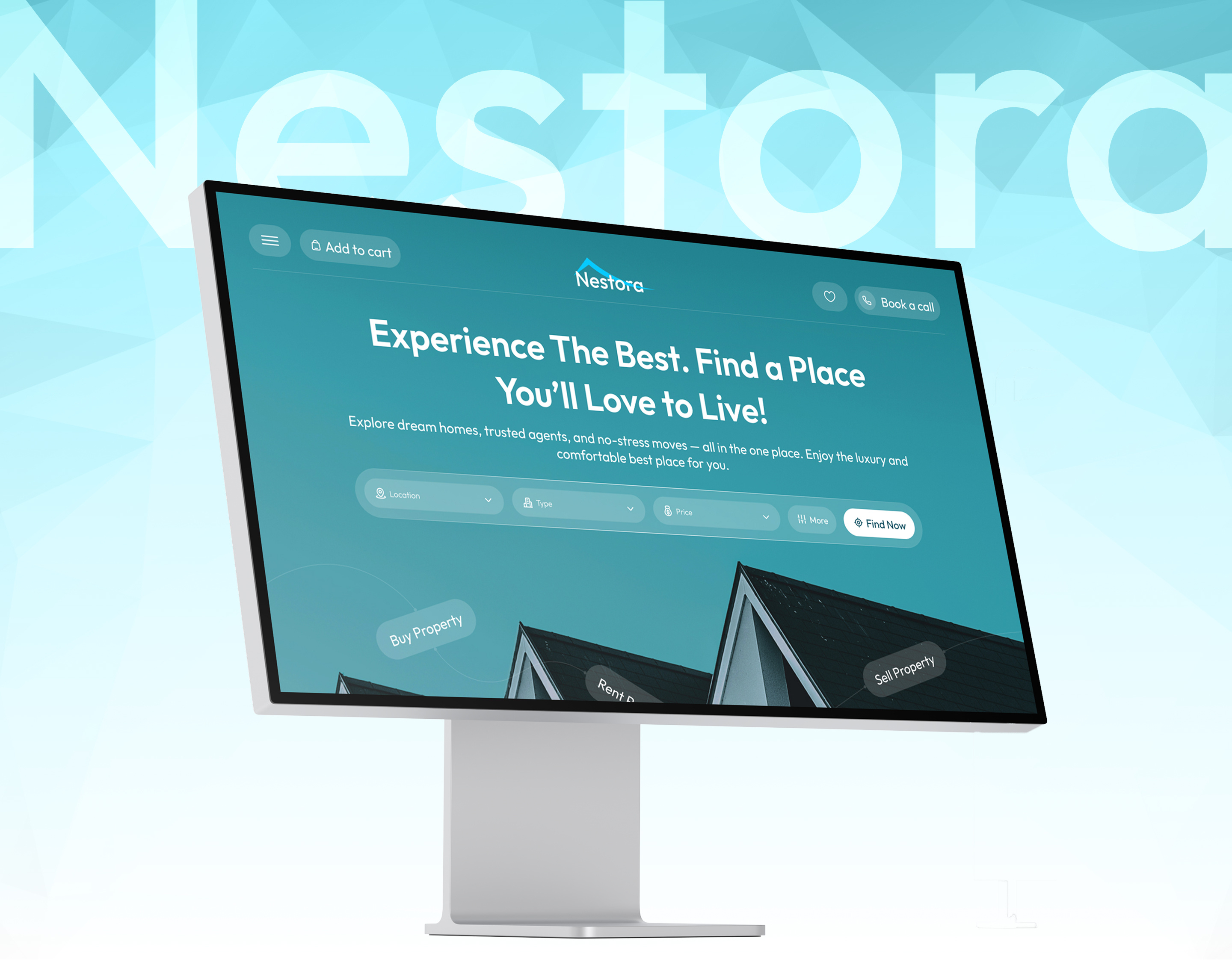 NESTORA- WEBSITE UI UX DESIGN CASE STUDY animation brand identity branding figma framer landing page landing page design logo ui ui design ui ux ux design web design