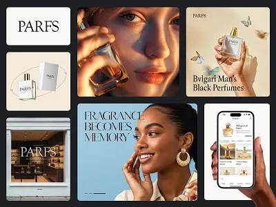 Luxury Perfume Ecommerce Branding | website Design - PARFS best design agency branding design cosmetic cosmetic website cosmetics ui ecommerce elegant website landing page luxury brand luxury e commerce luxury perfume perfume perfume online store perfume ui perfume website responsive ui top uiux agency uiux