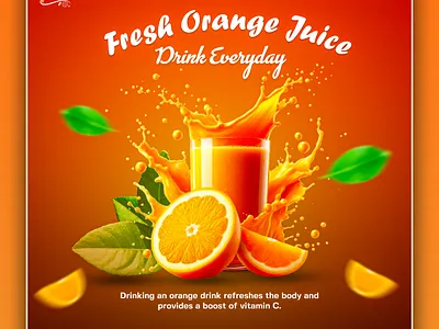 Modern Logo Design & Brand Identity for Fresh Orange Juice Brand beverage branding branding design dribbble graphic design illustration juice logo logo minimal logo modern logo natural brand splash graphic typography typography logo vector vector logo