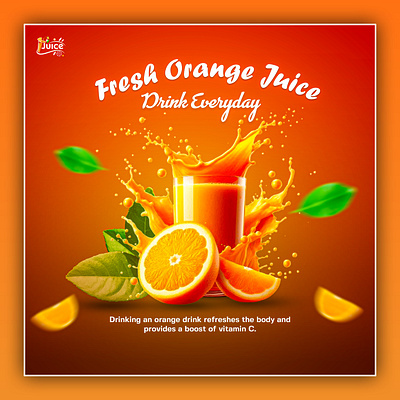 Modern Logo Design & Brand Identity for Fresh Orange Juice Brand beverage branding branding design dribbble graphic design illustration juice logo logo minimal logo modern logo natural brand splash graphic typography typography logo vector vector logo