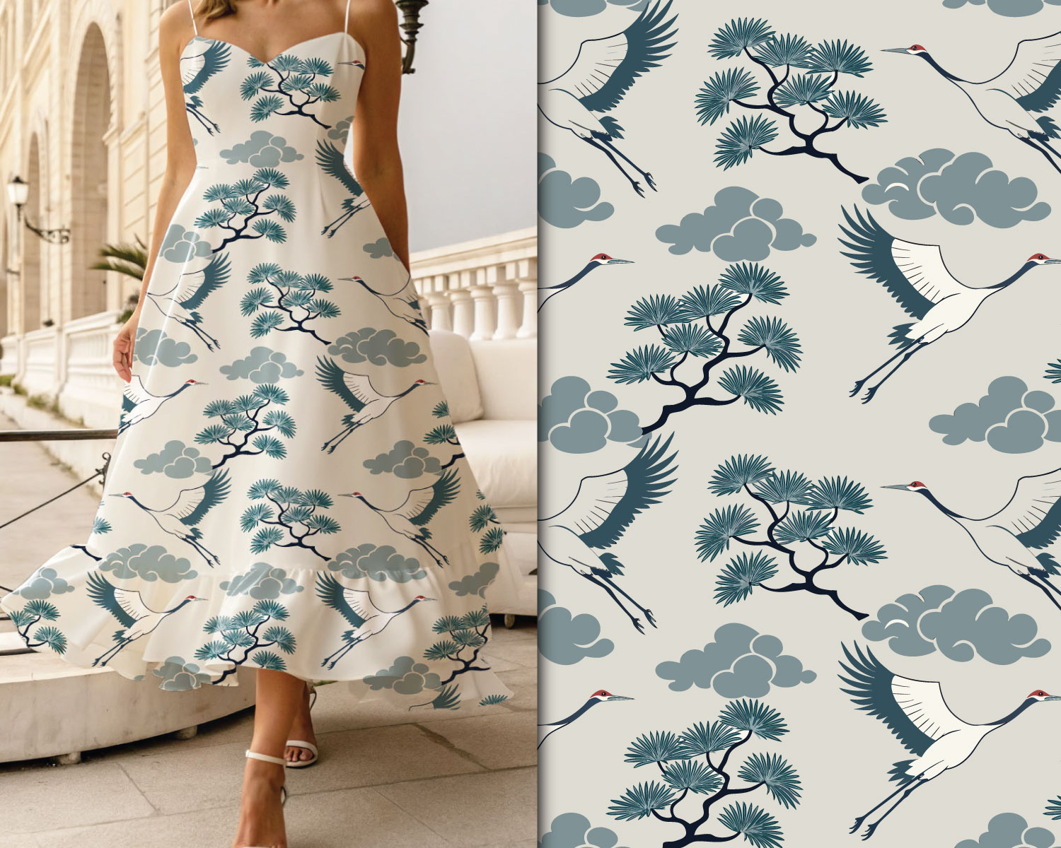 Example of Custom Pattern Design For Clothing.