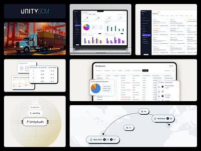 UnitySCM branding container tracking marketing ui ux