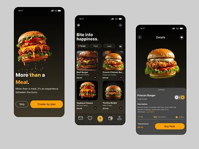 Burger App ui ux