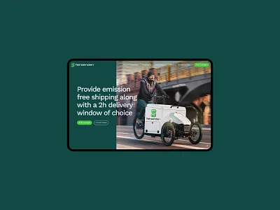 Fairsenden delivery eco graphic design ui ux web
