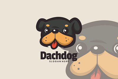 Dachdog animal branding cute mascot design graphic design illustration logo ui vector