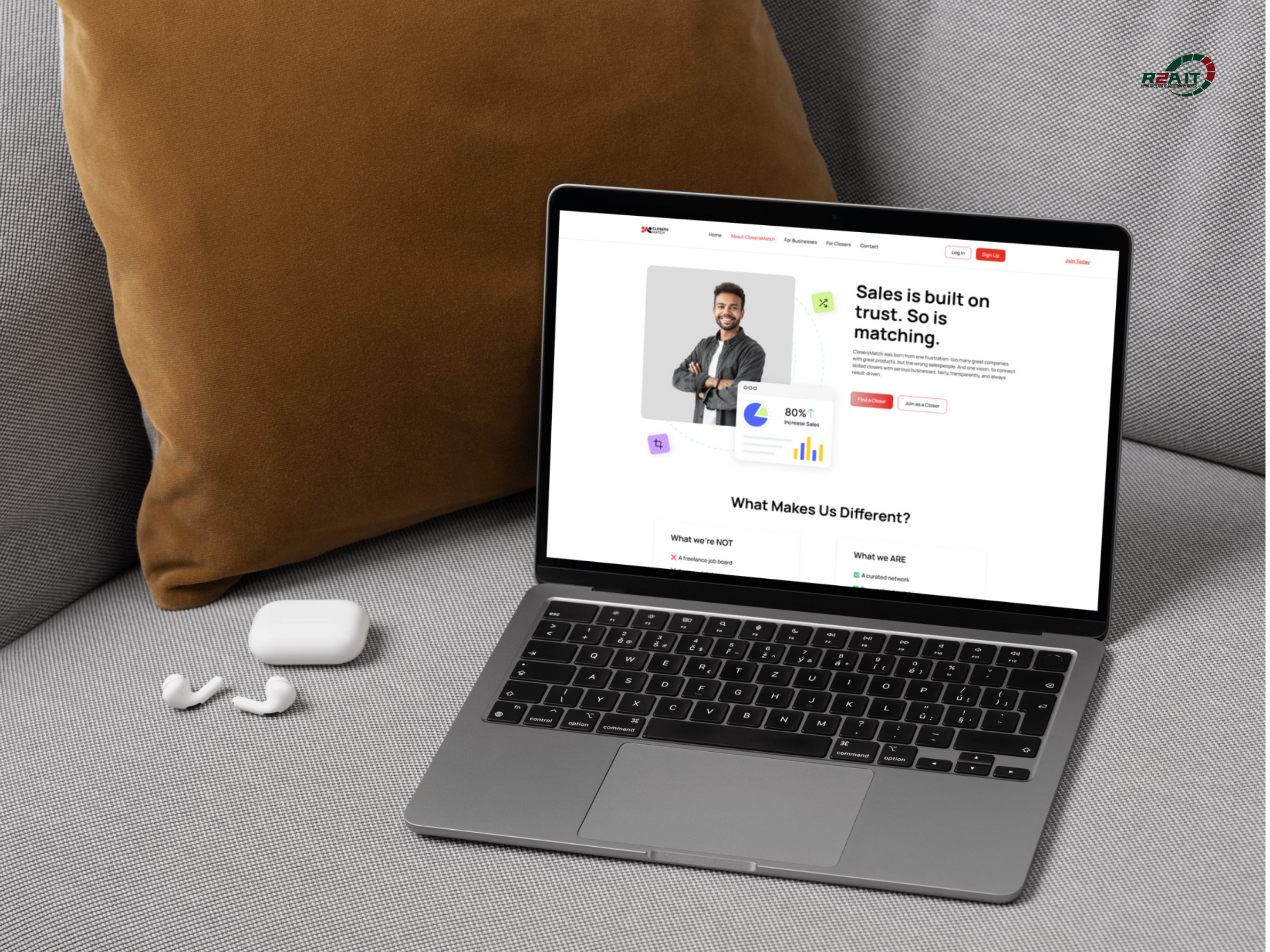 🚀ClosersMatch Website Design & Development frontend development