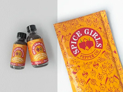 Carolina Reaper Pepper Packaging bright colors carolina reaper fun packaging packaging design pepper spicy