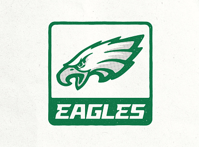 Vintage Eagles Logo eagle eagles eagles football halftone philadelphia philly vintage vintage logo