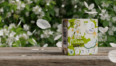 Ultrathin Pads – Carino Jasmine Edition Packaging packaging concept