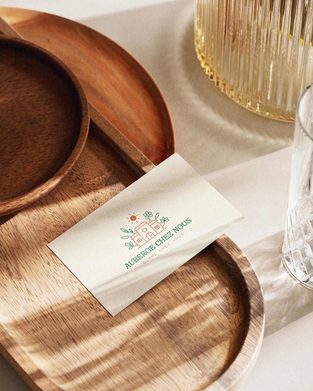 Auberge chez nous 🏠 branding graphic design identité illustrator indesign logo photoshop print